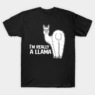 Cool Gangster LLama Glasses T-Shirt